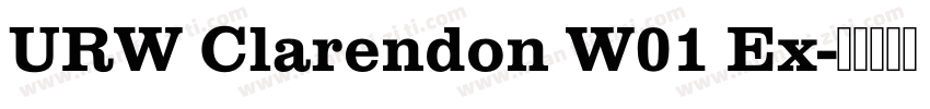 URW Clarendon W01 Ex字体转换